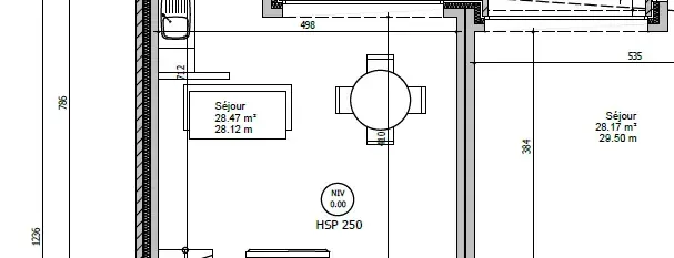 Plan du rez-de-chaussée du projet de Wandre