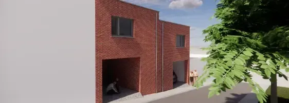 Projet Rue de la Xhavée à Wandre : 2 maisons familiales mitoyennes